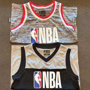 NBA Kids Muscle Tank Tops - Gray, Black, and Red size S (8)